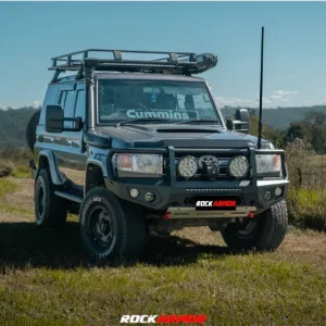 Rockarmor Gt Hoop Steel Bullbar - Toyota Landcruiser 76,78,79 2007-2023 (Full Bar Replacement)